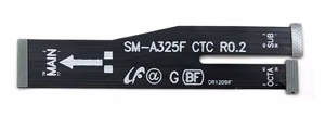 Elastīgais savienotājs Samsung A225 A22 4G 2021/A325 A32 4G 2021 pamatplates kabelis (SUB-OCTA) oriģināls (used Grade A)