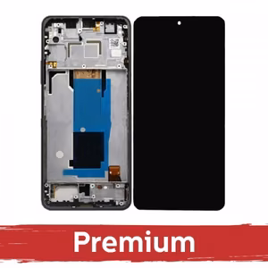 LCD Displejs Saderīgs ar Xiaomi Redmi Note 11 Pro+ 5G (11 Pro Plus 5G) ar Frame / Mysterious Melns / OEM