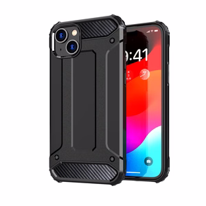 iPhone 15 Plus Hybrid Armor viedtālruņa apvalks - zils