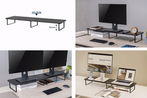 Gembird MS-TABLE2-01 monitor mount / stand Desk melns
