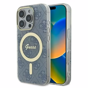 Guess IML 4G MagSafe iPhone 16 Pro Case - Blue