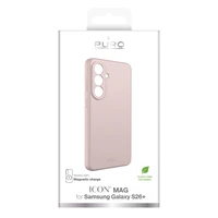 Puro ICON MAG protective case for Samsung Galaxy S26 Plus silicone compatible with MagSafe - pink