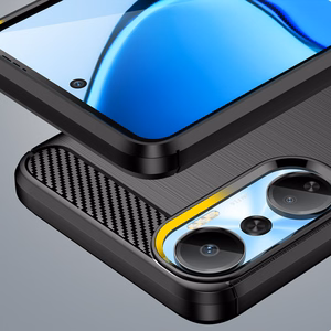 Viedtālruņa oglekļa apvalks Infinix Hot 20 (m) - melns