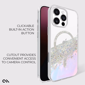 Case-Mate Karat MagSafe vāciņš ierīcei iPhone 16 Pro Max, hologrāfisks Soap Bubble