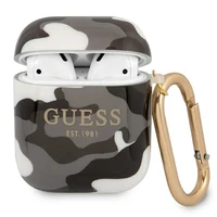 Guess GUA2UCAMG AirPods apvalks melns/melns Camo kolekcija