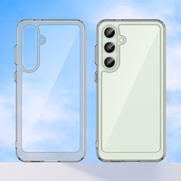 Kosmosa viedtālruņa apvalks ar gēla rāmi Samsung Galaxy S24 FE - caurspīdīgs