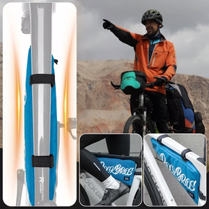 Rockbros G008 Flash Journey trīsstūra velosipēda rāmja soma XL 1.9 l - zila