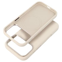 Maciņš telefonam iPhone 17 PRO MAX Forcell F-Protect Frame Premium saderīgs ar Magsafe antīkbalts