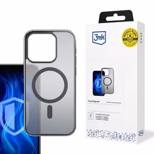 3mk Frosty MagViedtālruņa apvalks Melns iPhone 16 Pro - melna