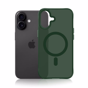 3mk Smoke MagCase for iPhone 16 - zaļš-Translucent