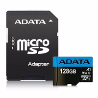 Atmiņas karte ADATA microSD 128GB (UHS-I Class 10) + SD adapteris