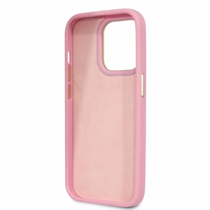 Guess Croco Collection viedtālruņa apvalks iPhone 14 Pro - rozā