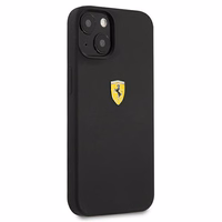 Ferrari FESSIHCP13SBK iPhone 13 mini 5.4" melns/melns cietais viedtālruņa apvalks silikona