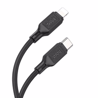 Kabelis USB-C uz Lightning Hoco PD 20W 1 m X90 melns