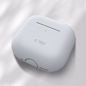 Tech-Protect silikona apvalks Apple AirPods 4 austiņām - pelēks