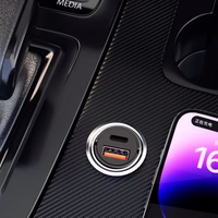 Automašīnas lādētājs Dudao "R3MAX" melns 48W (1xPD / QC3.0)