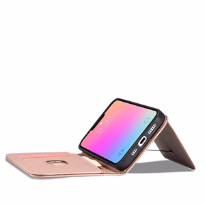 Magnet Card Case для iPhone 13 Pro чехол-кошелёк с держателем для карт розовый