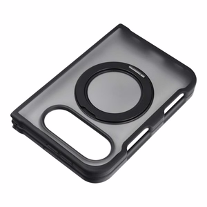 Melns Forcell F-Protect 4sD-i Smoke Hybrid Kickstand Premium vāciņš modelim iPhone Duo, saderīgs ar MagSafe