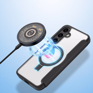 Dux Ducis Skin X Pro apvalks ar magnētisko gredzenu / statīvu Samsung S24 - melns