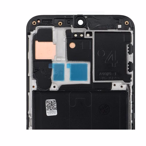 FIXCELL AMOLED LCD displejs ar rāmi SAMSUNG A40, melns (mainīts stikls)