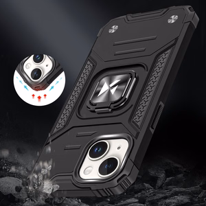 Wozinsky Ring Armor viedtālruņa apvalks iPhone 15 Plus - zils