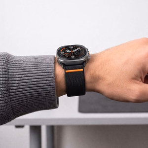 Tech-Protect Nylon Clasp siksniņa modelim Samsung Galaxy Watch Ultra 47 mm – melna