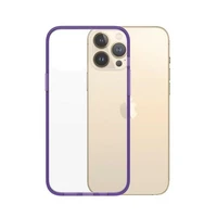 PanzerGlass ClearCase antibakterālais militārās klases sertificētais viedtālruņa apvalks iPhone 13 Pro Max - caurspīdīgs violets