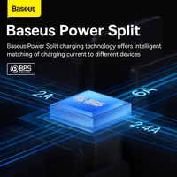 Baseus kabelis Flash Series II 3 in 1 - USB uz Type C, Lightning, Micro USB - 100W 6A 1,2 metri (CASS030005) violets