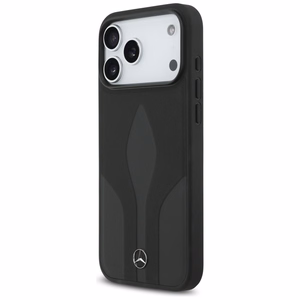 Mercedes Leather The Move MagSafe Чехол для iPhone 17 Pro Max - чёрный