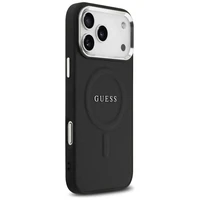 Guess Classic Logo Magnētiskais viedtālruņa apvalks iPhone 17 Pro Max - melns