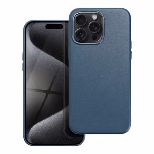 Maciņš Leather Mag Maciņš (MagSafe) priekš iPhone 14 navy