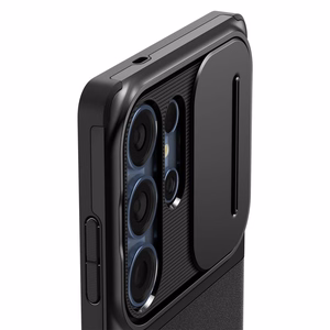 Spigen Optik Armor viedtālruņa apvalks Samsung Galaxy S25 Ultra - melns