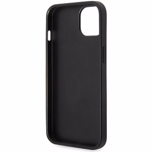 Guess 4G Big Metal Logo viedtālruņa apvalks iPhone 15 - pelēka