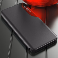 Eco Leather View Case elegants viedtālruņa apvalks ar vāciņu un statīva funkciju Samsung Galaxy A73 sarkans