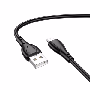 Borofone Kabelis BX121 Enerģija - USB uz Micro USB - 2,4A 1 metrs - melns