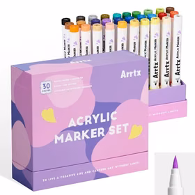 Akrila marķieru pildspalvas ARRTX 30B, 30 krāsas