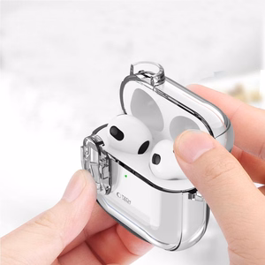 Tech-Protect Slim Hook apvalks AirPods 4 (m) - skaidrs