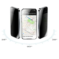 Benks Temperētā stikla Ultra Shield Privacy FK66 iPhone 16 Pro Max melns (plāns malas)