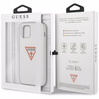 Guess GUHCP12MPCUCTLWH iPhone 12/12 Pro 6.1" balts cietais apvalks Triangle kolekcija