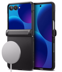 Ringke Onyx Flap MagSafe maciņš modelim Samsung Galaxy Z Flip 8 – melns