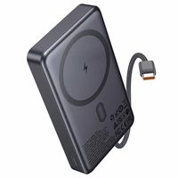 Ārējā baterija Power Bank Hoco Q44 20W Magnetic 10000mAh melna