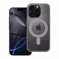 Viedtālruņa apvalks magnētisks ar MagSafe (MID), saderīgs ar IPHONE 16 Pro, caurspīdīgs