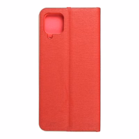 LUNA Book Gold viedtālruņa apvalks SAMSUNG A12 / M12 sarkans