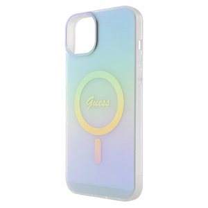 Guess GUHMP15MHITSQ iPhone 15 Plus 6.7" tirkīza/tirkīza cietais apvalks IML Iridescent MagSafe