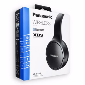 Bezvadu austiņas PANASONIC RB-HF420BE XBS (Extra Bass System) melnas