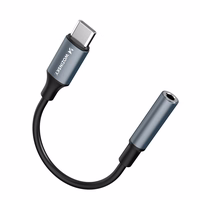 Wozinsky WACM-01 USB-C adapteris - 3.5 mm mini ligzda - melns