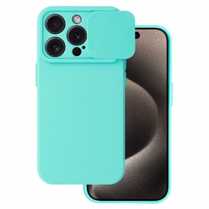 Camshield Soft viedtālruņa apvalks Iphone 15 Pro piparmētru