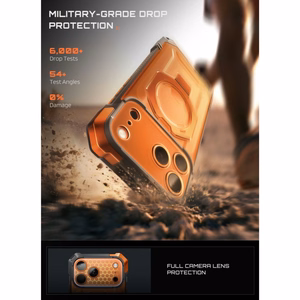 Supcase UB Grip Mag MagSafe vāciņš iPhone 18 Pro Max / 17 Pro Max – oranžs