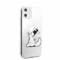 Karl Lagerfeld Choupette Fun viedtālruņa apvalks iPhone 11 / Xr - caurspīdīgs