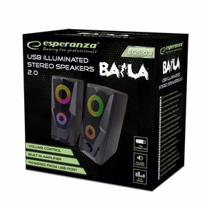 Esperanza BAILA melns Wired 6 W